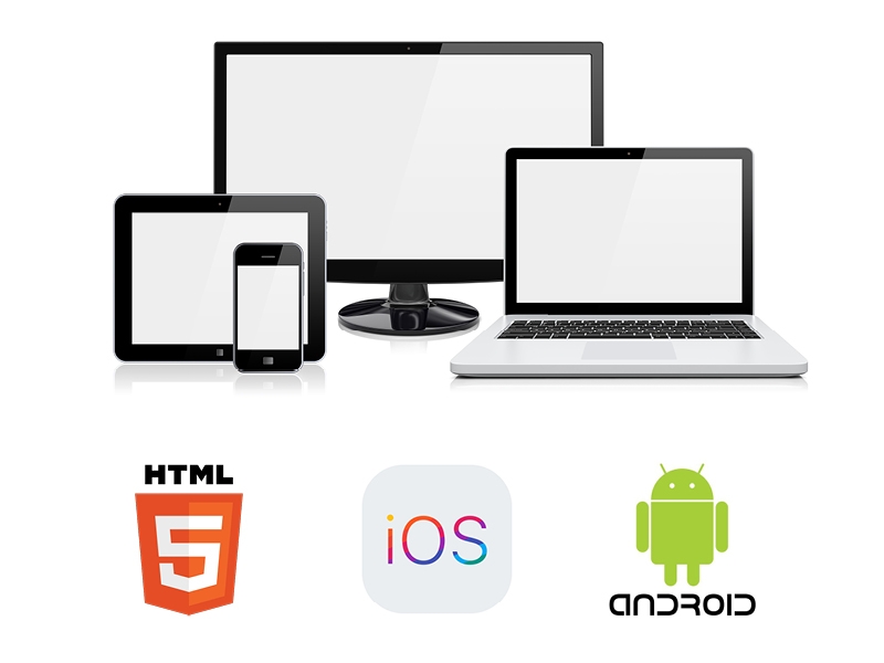 ios, android, html5 logos